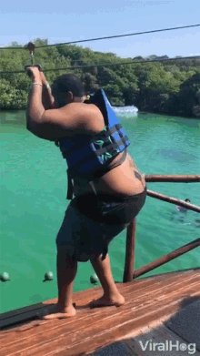 Zip line fail 2.gif